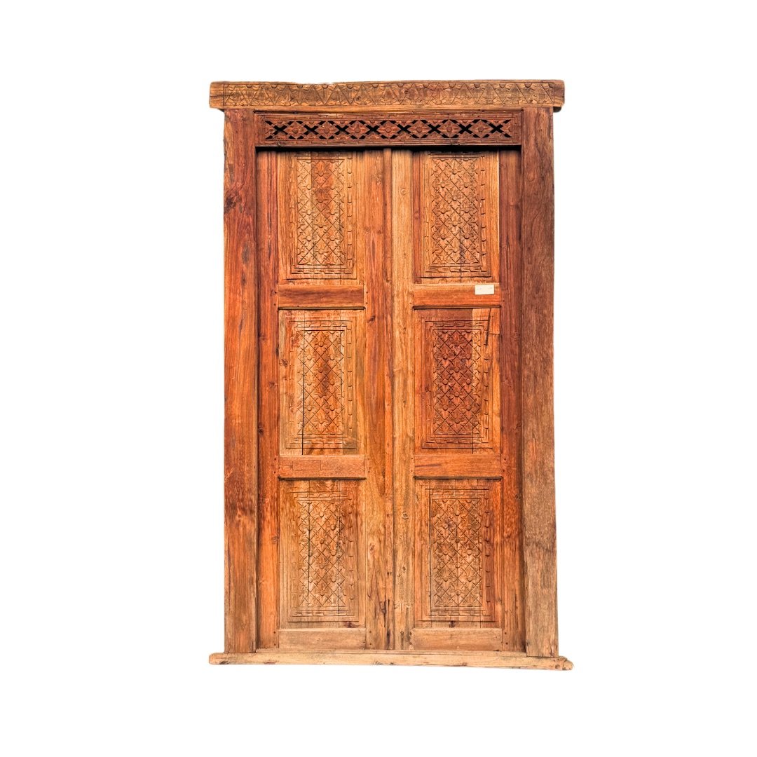 Balinese Vintage Teak Door Natural Finish