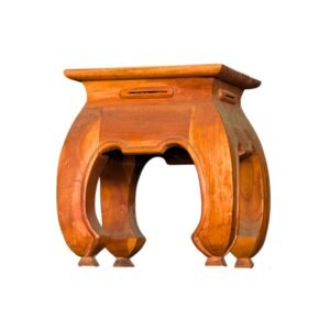 Solid Coffee Table Brown Finish