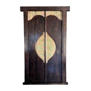 Black Balinese Carved Door