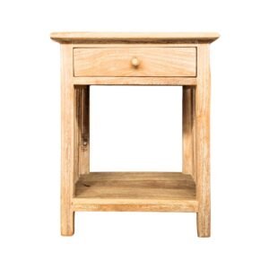 One Drawer Wooden Bedside Table