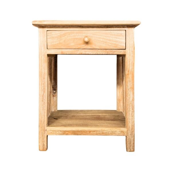 One Drawer Wooden Bedside Table
