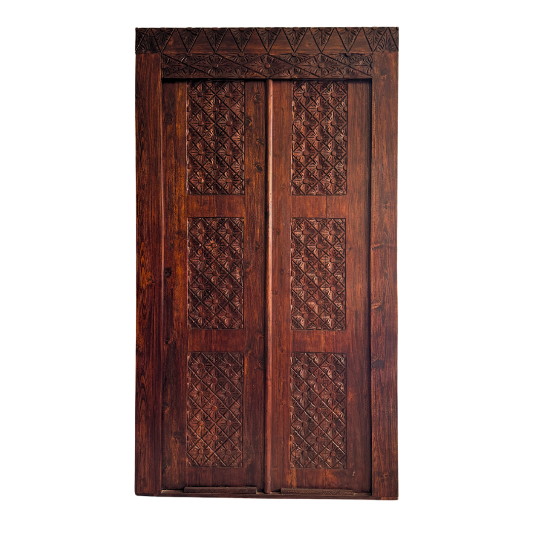 Indian Carved Wooden Door