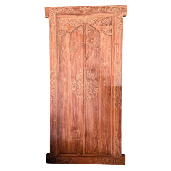 Vintage Balinese Teak Wood Door