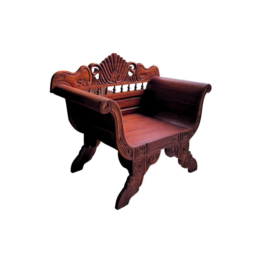 Sustainable Wooden Armchair Bench