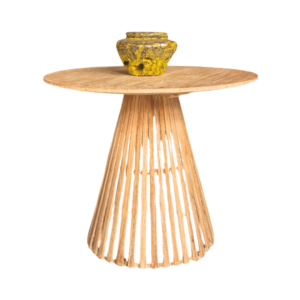 Handcrafted Wooden Round Bar Table