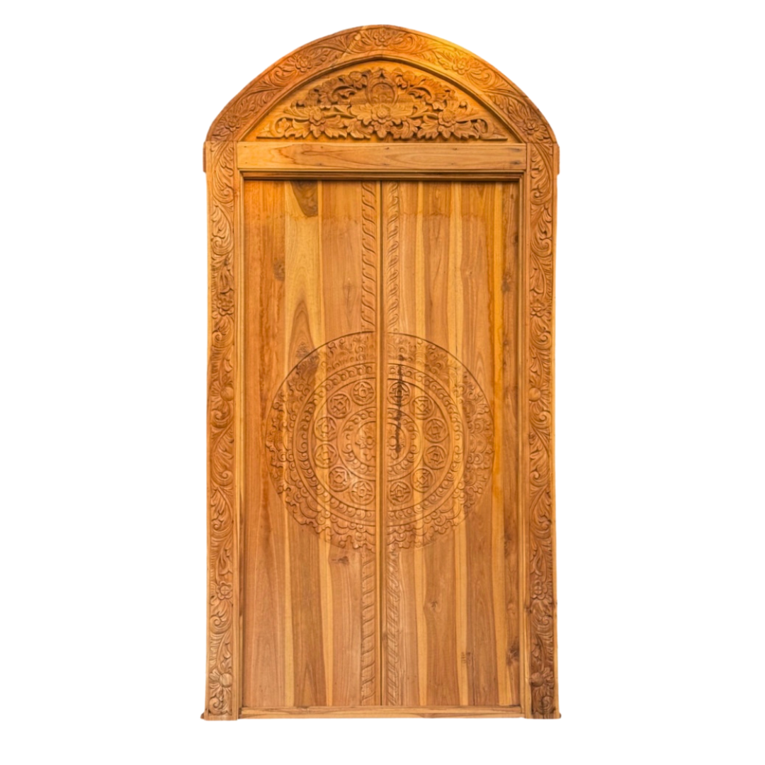 Half Arch Wooden Door